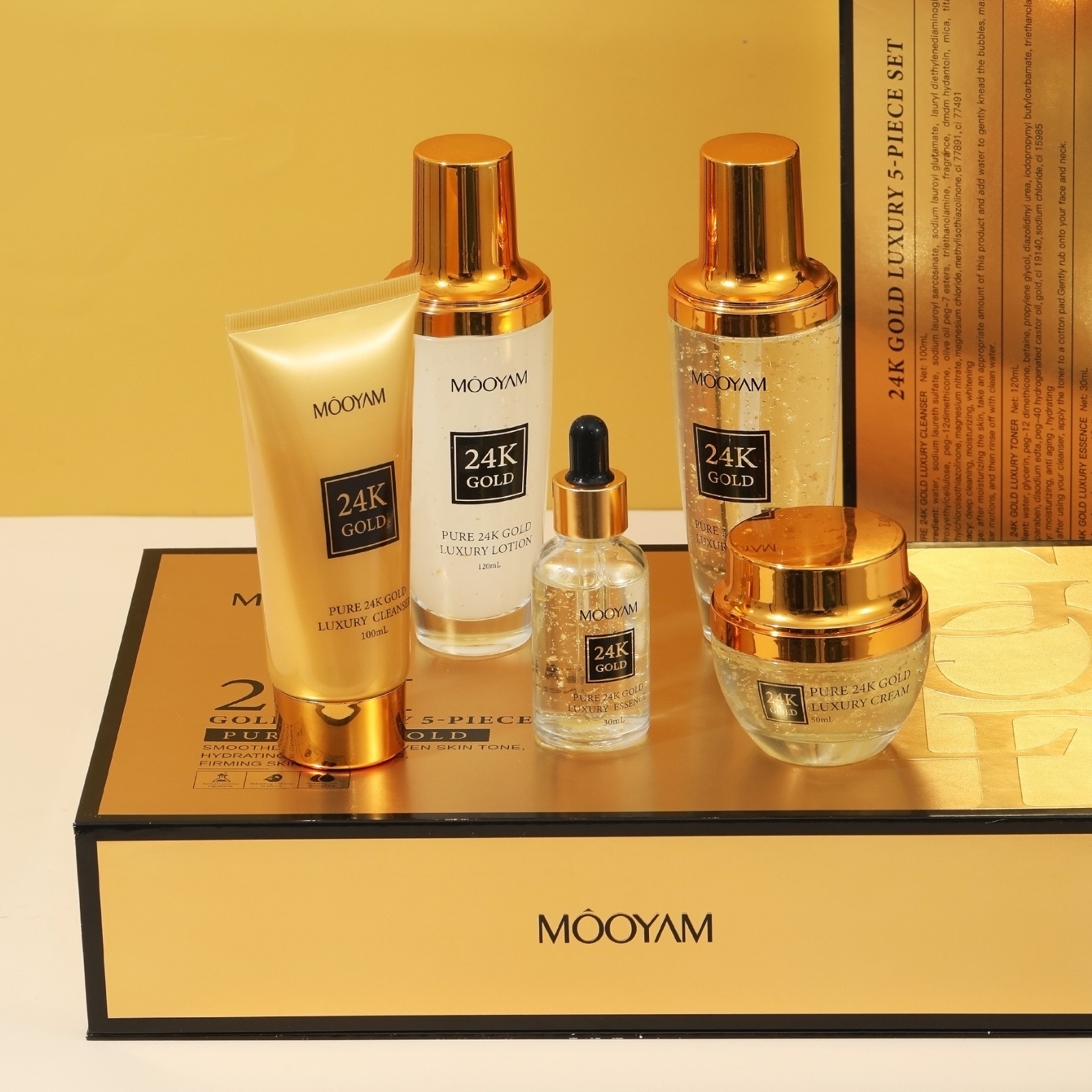 Luxury Skincare Kit - 24K Gold LUXURY Moisturizin Anti-Wrinkle Set