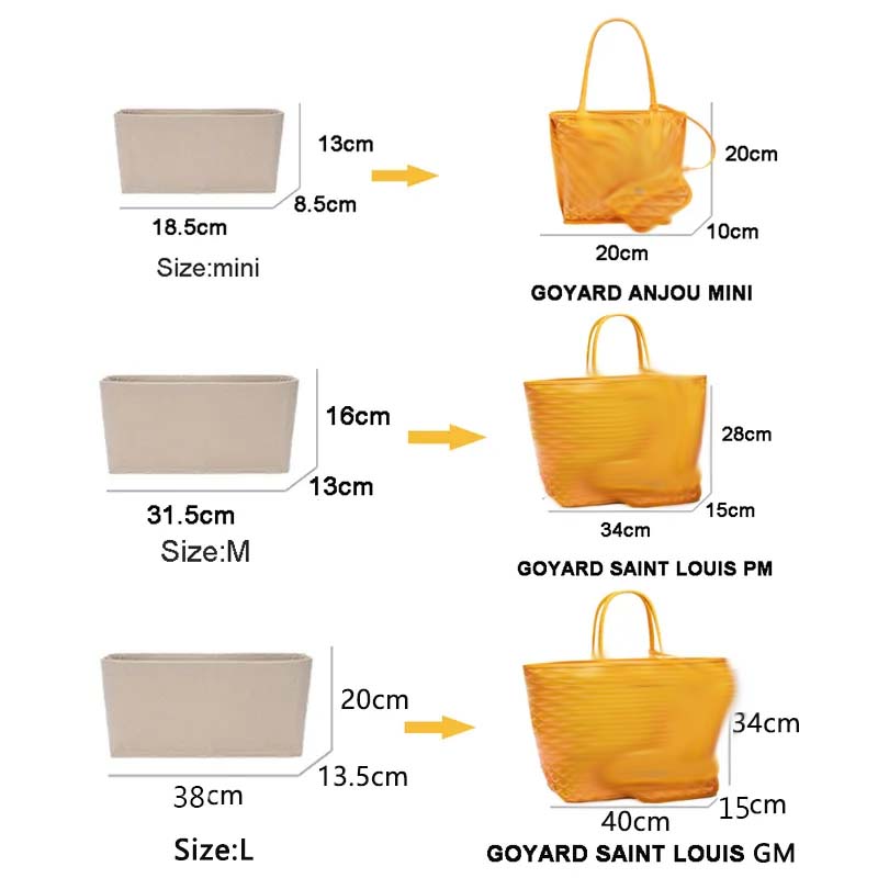 Felt Insert Bag Cosmetic Organ - Luxury Skincare Samples 评论和价格