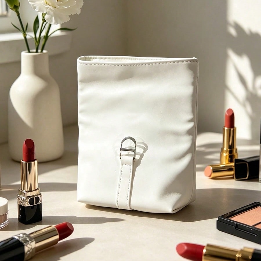Dior’s Bag White Cosmetic Bag  - Luxury Skincare Samples 评论和价格